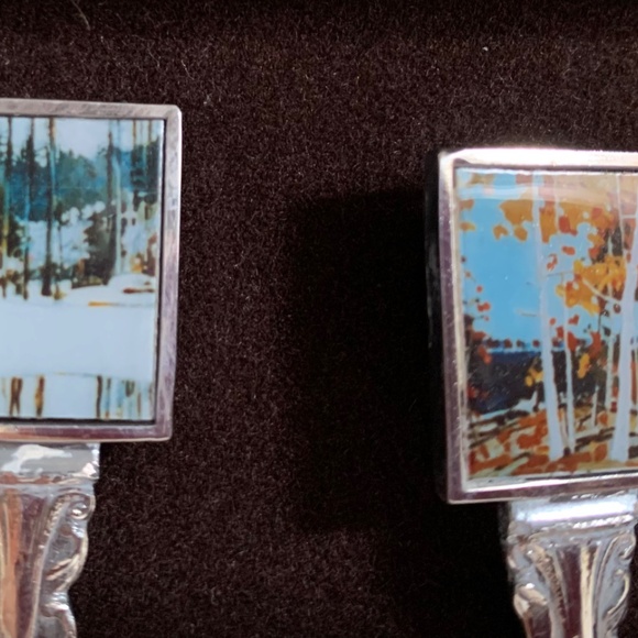 Six Cdn. Souvenir Spoons, Robert Genn, Cdn. Artist - Picture 2 of 6